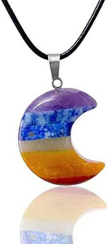 7 colar de chakra, colar de orgone, cura de cristal de cristal pingente para proteção meditação de