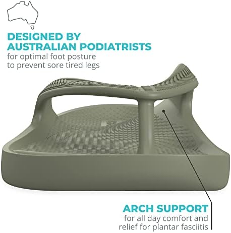 Lightfeet Arch Suporte Flip Flops - Podiatristas australianos Projetados Flipflops para mulheres e homens impedem