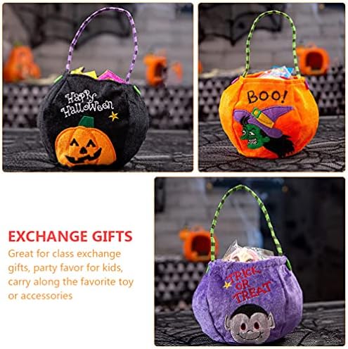 Toyandona Witch Caldeirão Bolsas de Presente Candy 4pcs truques de Halloween Sacos de truque ou tratamento,