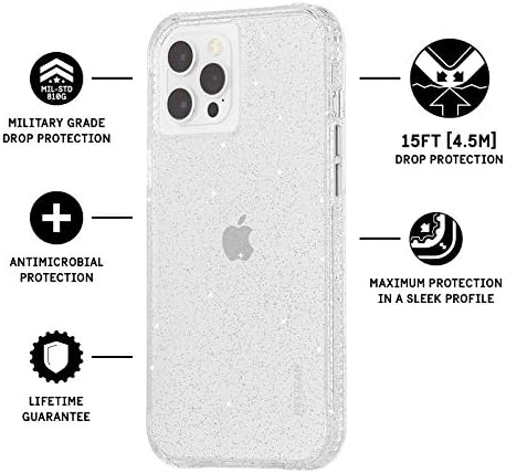 Pelican - Série Ranger - Case para o iPhone 12 Pro Max - 15 pés Proteção de gota - 6,7 polegadas - Sparkle