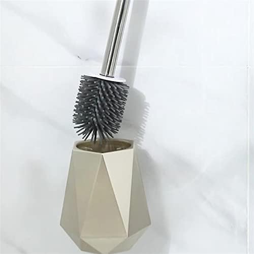 Escovas de vaso sanitário knfut e suportes ， TPR Silicone na cabeça da parede de parede vertical Brush