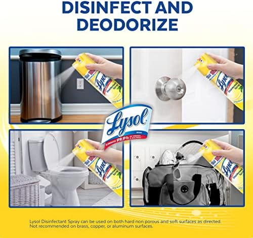 Spray desinfetante de Lysol, higienização e spray antibacteriano, para desinfetar e desodorizar, Breeze de