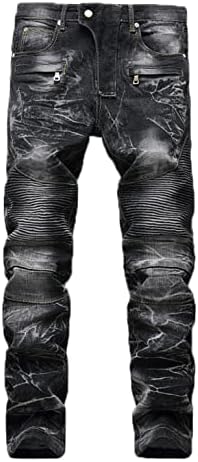 Calça jeans skinm de jeans magra de NYYBW - angustiado - calça de calça de calça de jeans de bicicleta