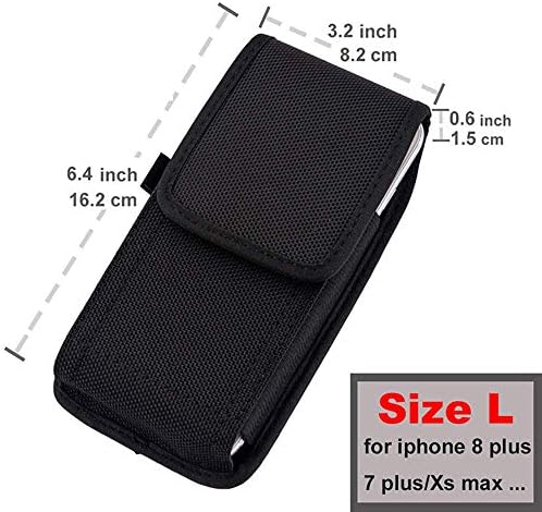 Black Belt Clip Phone Solder Bag Nylon VERTICA/HORIZONTAL CASA PARA BLU G5 PLUS G6 G8/BOLD N1/LIFE MAX/Studio