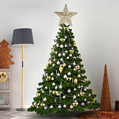 2PCs Christmas Treetop Star Decors Decorativo do ornamento exclusivo