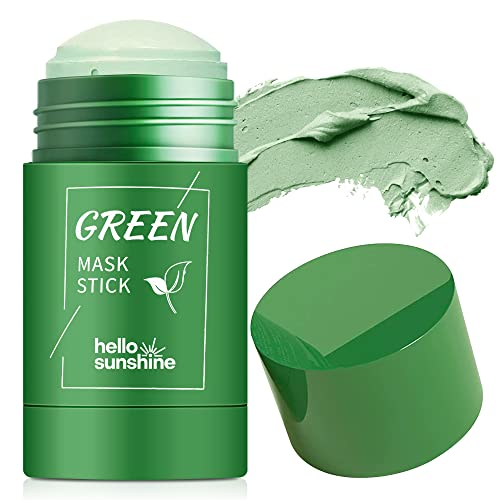 Hello Sunshine Green Tea Mask Stick para rosto, removedor de cravos com extrato de chá verde, purificação,