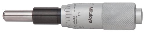 Mitutoyo 149-182 Cabeça do micrômetro, eixo com ponta de carboneto, intervalo de 0-0,5 , graduação