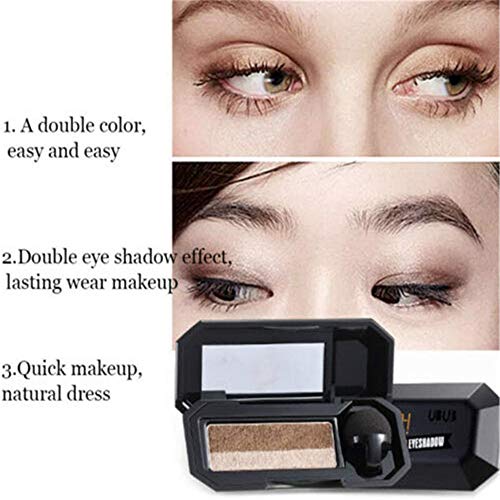 Sombra de dupla cor, paleta de maquiagem GLITTER SHADE Sombra Cosmética - Maquiagem Pó de sombra para os olhos