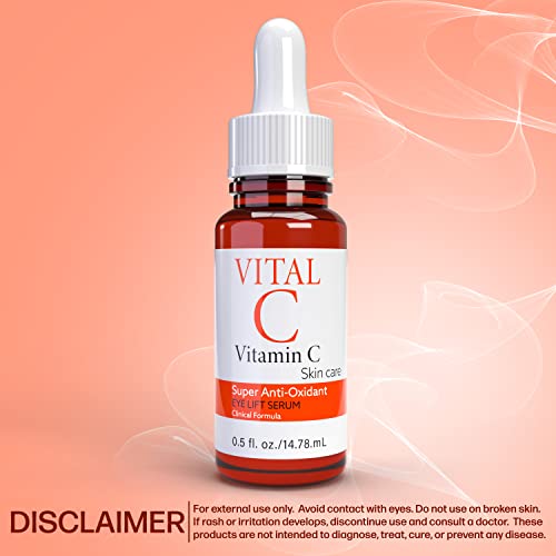 Serum vital C vitamina C para os olhos | Hidratante leve | Firmagem na pele | Aumenta o colágeno | Cuidados com