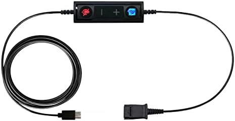 Truvoice USB-A para QD Adaptador compatível com qualquer fone de ouvido com fio de plantônicos com um QD