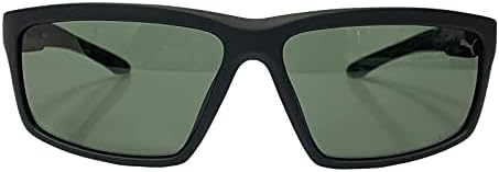 Puma Spark Men Glasses Sunglasses PU0324S 004 Lente polarizada de moldura preta fosca Ideal para acionar