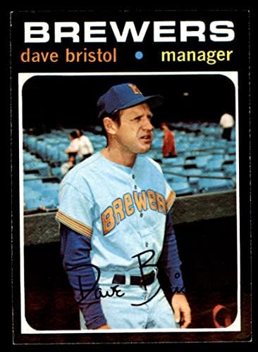 1971 Topps 637 Dave Bristol Milwaukee Brewers ex
