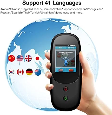 Lukeo Smart Language Voice Translator Dispositivo com tela sensível ao toque de 3,1 polegadas