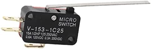V-153-1C25 27 x 16 x 10mm SPDT Micro limite interruptor 3 terminais momentâneos