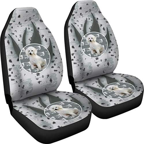 Poodle Dog Print Car Seat Covers