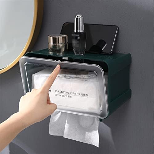 Caixa de toalha de papel dingzz punch punch grátis papel higiênico extração rolo rolo montado na parede