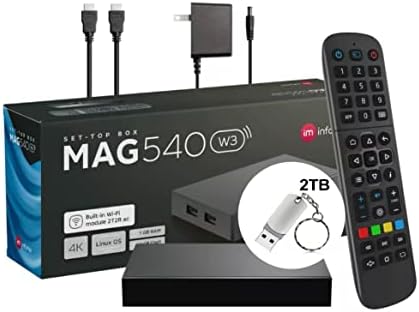 2023 Mag genuíno 540W3 4K Dual 2,4g/5g WiFi - 2TB de armazenamento USB Black