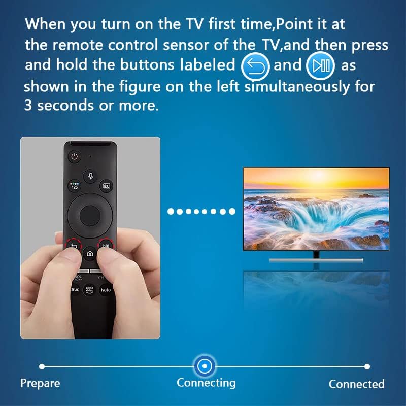 Novo MIC BN59-01363A Voice Bluetooth Remote Control Fit for Samsung 4K 8K UHD TV e Samsung Qled Series Quantum
