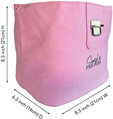 Bolsa de viagem cosmética de higieness de balde rosa simplesmente fabulosa, bolsa de cosméticos de grande capacidade,
