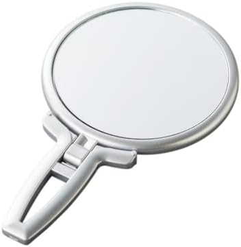 Espelho de dupla face 1x/ 2x ampliação de espelho de mão, deslocamento de maquiagem de espelho de mesa