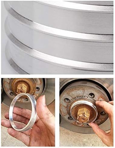 Morechioce 4pcs Wheel Hub Centric Rings Alumínio de alumínio 66,6mm ID a 72,6 mm OD ajuste para A4 S4 2009+,