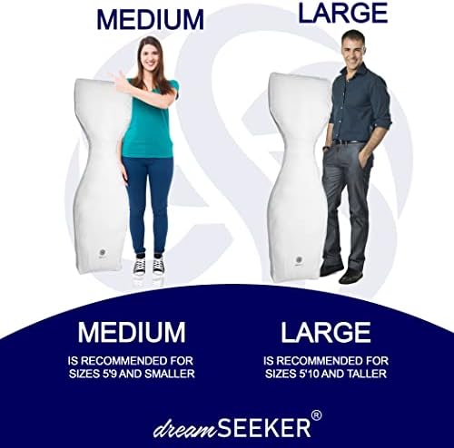Sirius Sleep Systems Dreamseeker travesseiro corporal para melhor sono - design patenteado de túnel de