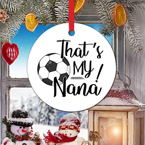 Esse é o meu esporte Nana Christmas Ornament 2022 Soccer Nana Ornamentos de Natal para Crianças Presente