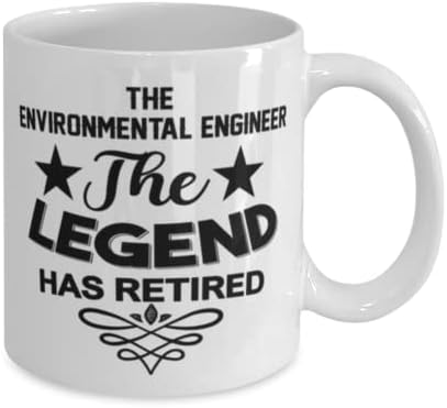 Engenheiro Ambiental Caneca, The Legend se aposentou, idéias de presentes exclusivas para engenheiro ambiental,