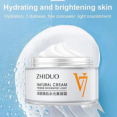 Zhiduo Cream, Zhiduo Creme natural Luz de água da pele jovem, creme de tons hidratantes coreanos,