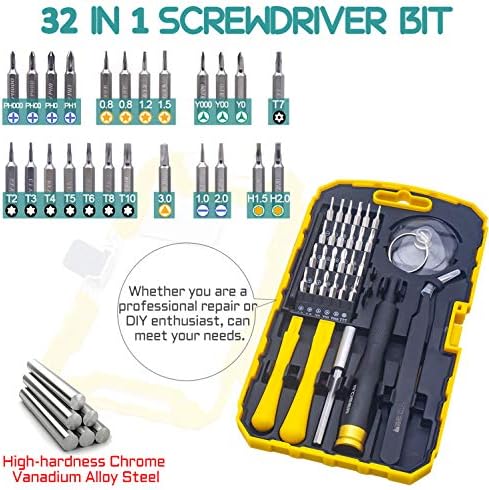 32 em 1 Chave de fenda eletrônica de precisão Conjunto de fenda R'Deer Kit de ferramentas de reparo
