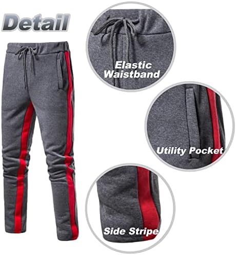 Dearreba Men's Casual Sweats Sets, Suits de jogging Sets, Faixa de atletismo Men Set, Sports Pullover Hoodie