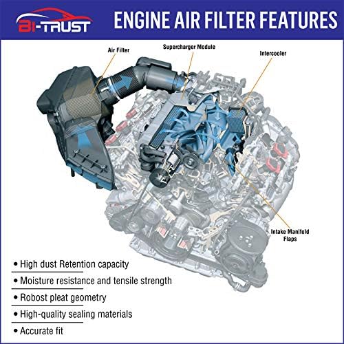 Filtro de ar do motor Bi-Trust CA10346, substituição para Nissan Sentra 2007 2008 2009 2010 2012
