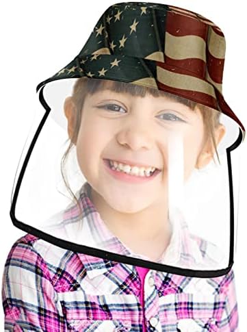 Chapéu de proteção para adultos com escudo facial, chapéu de pescador Anti Sun Cap, Casal de Urso de Cartoon do
