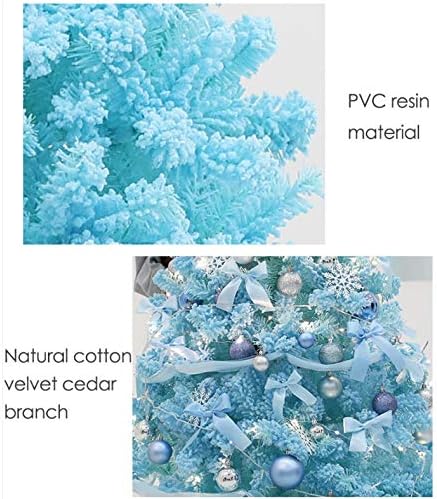 PDGJG azul artificial de árvores de Natal Acessórios para decoração de casa Decorações de Natal