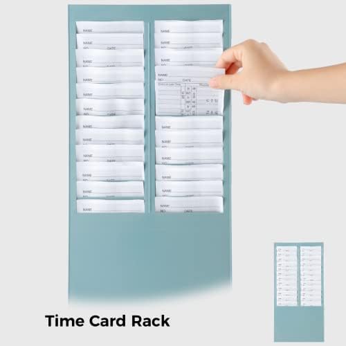 Anjetan Card Rack Pendurado - 24 slots de bolso metal leve metal
