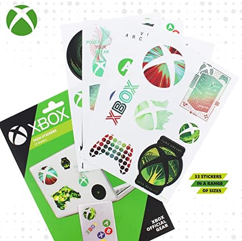 X Box Xbox Tech Stickers | 33 x adesivos para laptop | Adesivos para telefones, tablets, bicicletas, garrafas