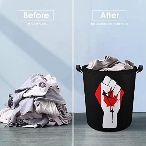 Punho do punho do Canadá, bandeira de lavanderia de lavanderia dobrável para lavar roupa de lavar roupas