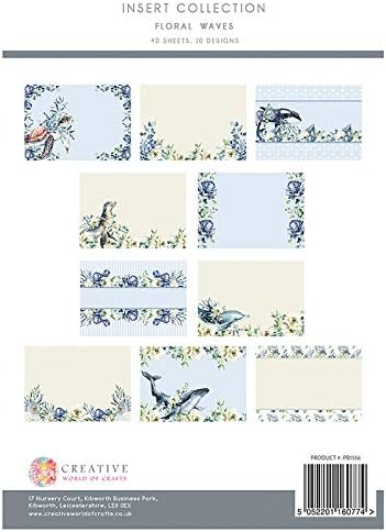A coleção de ondas florais da Boutique de Paper, A4