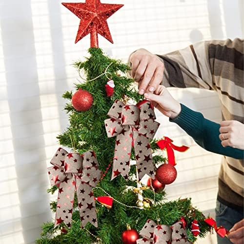 Fita de fita de Natal Hempes Ribbon Decoração de Natal arco DIY Fita de férias de férias de férias