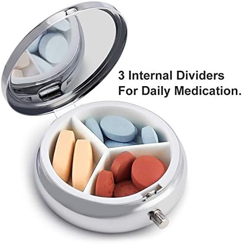 Caixa de organizador da pílula colorido recipiente de comprimidos portátil Caixa de caixa de comprimidos