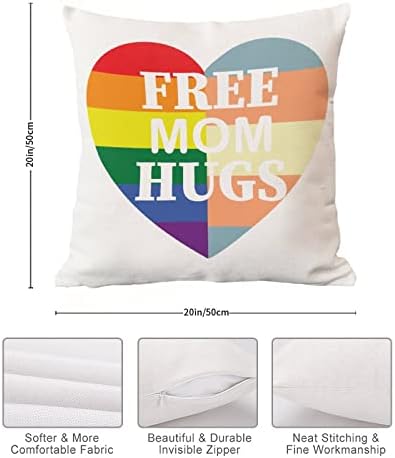 Mãe grátis abraça gay lésbica lésbica arremesso de travesseiro de travesseiro romântico travesseiro