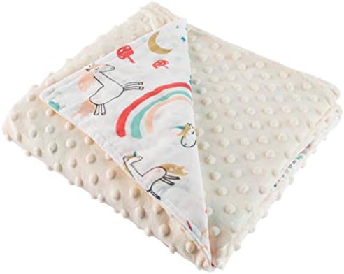 Cobertor de criança e de bebê com padrão pontilhado calmante - recém -nascido e presente infantil para chuveiros