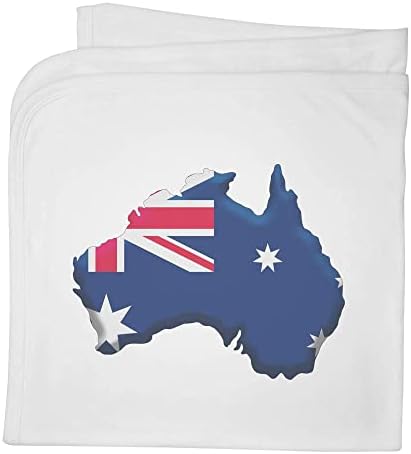 Azeeda 'Austrália Country' Cotton Baby Blain/Shawl