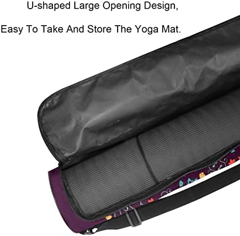 Abstract Floral Mandala Yoga Mat Carrier Bag com alça de ombro de ioga bolsa de ginástica bolsa de praia