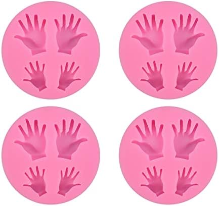VICASKY 4 PCS Silicone Baking Mold Handstraping Formulhe Chocolate Candy Mold Resin Soop Candle