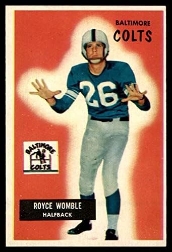 1955 Bowman 118 Royce Womble Baltimore Colts ex Colts North Texas