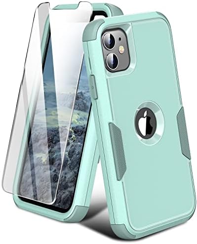 Design de Firenova para o caso do iPhone 11, com [Protetor de tela de vidro temperado] [à prova de choque]