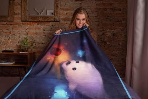 Baby Seal - Blanket de lã | Clante de selo de bebê | Art Print Fleece Blanket | Bobertor de lã do Baby Seal