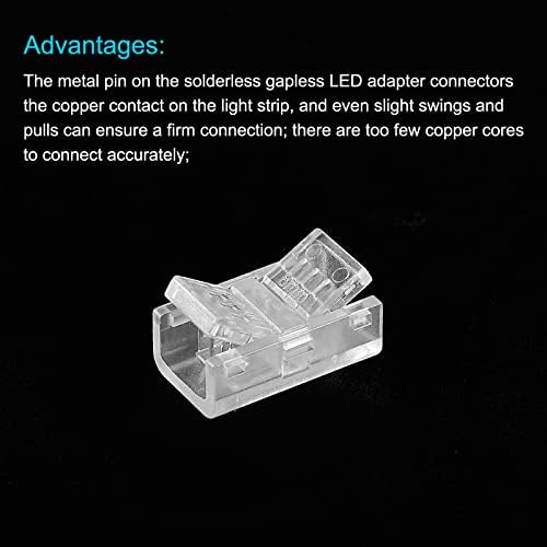 Conectores de faixa de luz LED RGB RGB, conectores do adaptador LED conectores de tira de luz LED