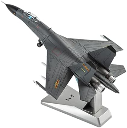 Apliqe Aircraft Models 1/100 Scale Fit for J-11 Fighter com Stand Modelo de Avião de Avião Castido Adulto Decoração